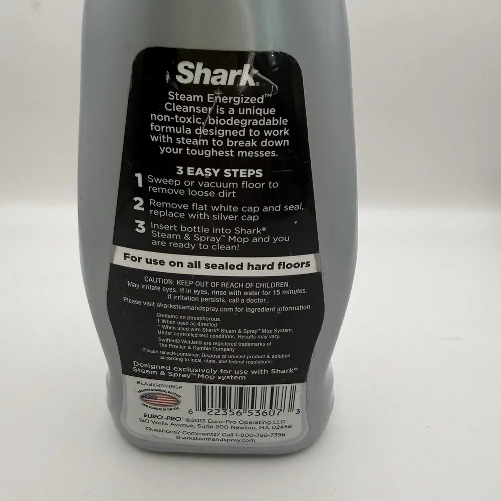 Shark Steam Energized Multi-Floor Cleanser EMPTY BOTTLE For Refilling Purposes